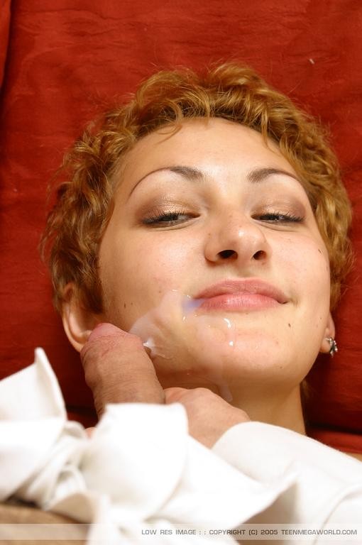 Nubile redhead gets a messy facial #74317506