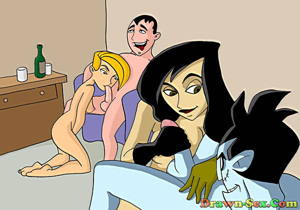 Bewitching Kim Possible swallows dick and gets toyed  #69554152