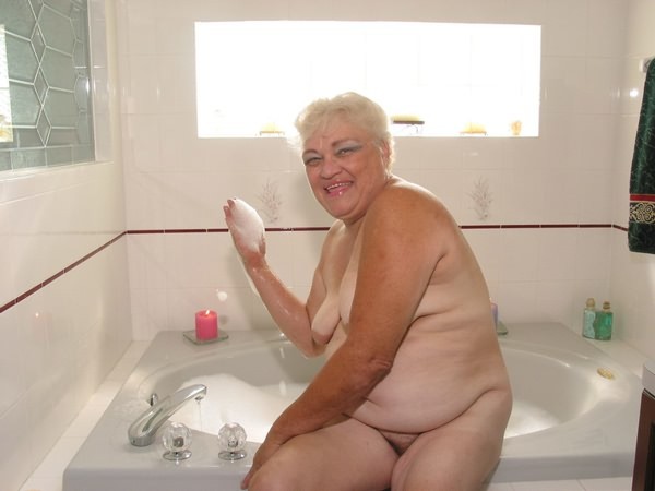 Granny in bathroom #77257178