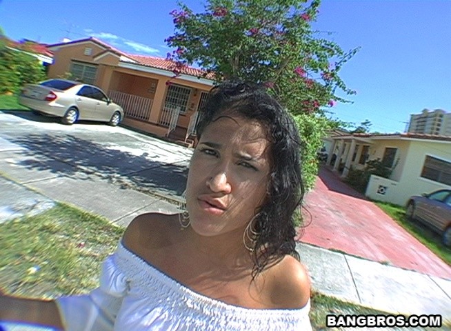 Hottsee tottsee latina curly top plays hide the salami on route
 #70461401