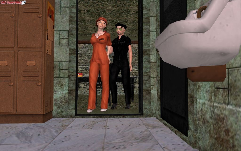 Naughty 3d animated sex under the jail shower #69476901