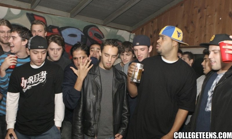 Drunk teen cutie getting hammered hard and deep at a wild college drinking party #67668232