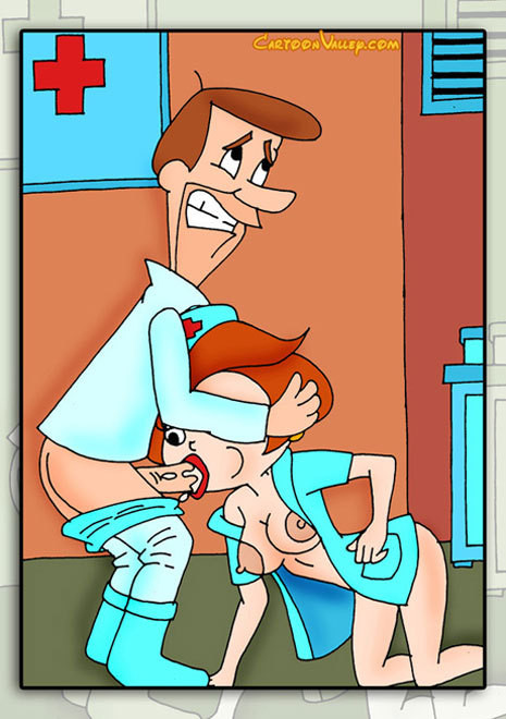 Virgin Rosey massages sexy George Jetson