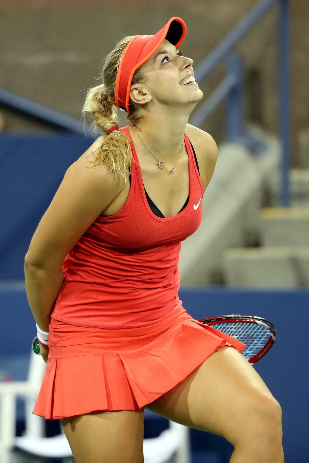 Sabine Lisicki all sweaty flashing her orange panties #75153110