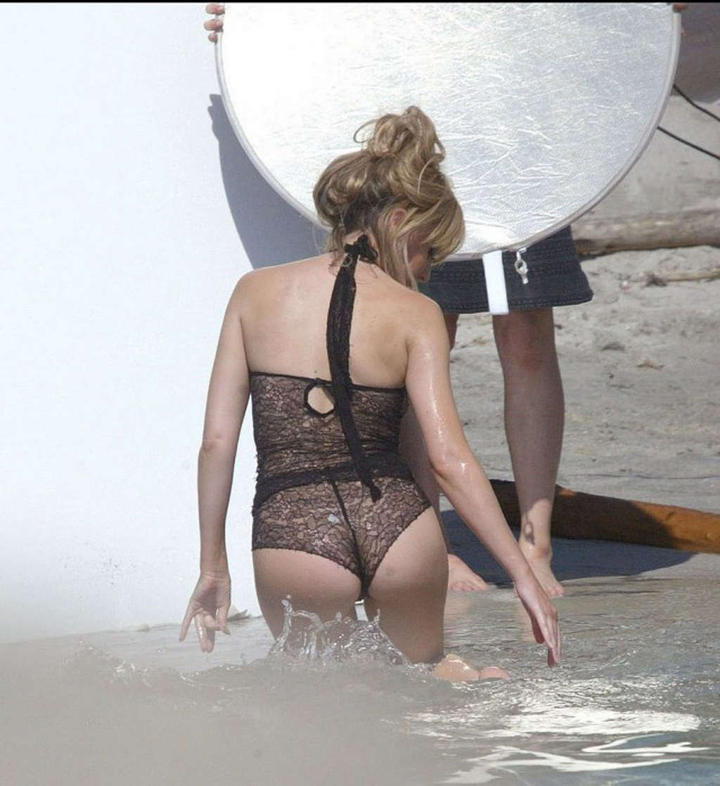 Kylie Minogue showing hot body and extremely sexy ass in thong #75363476