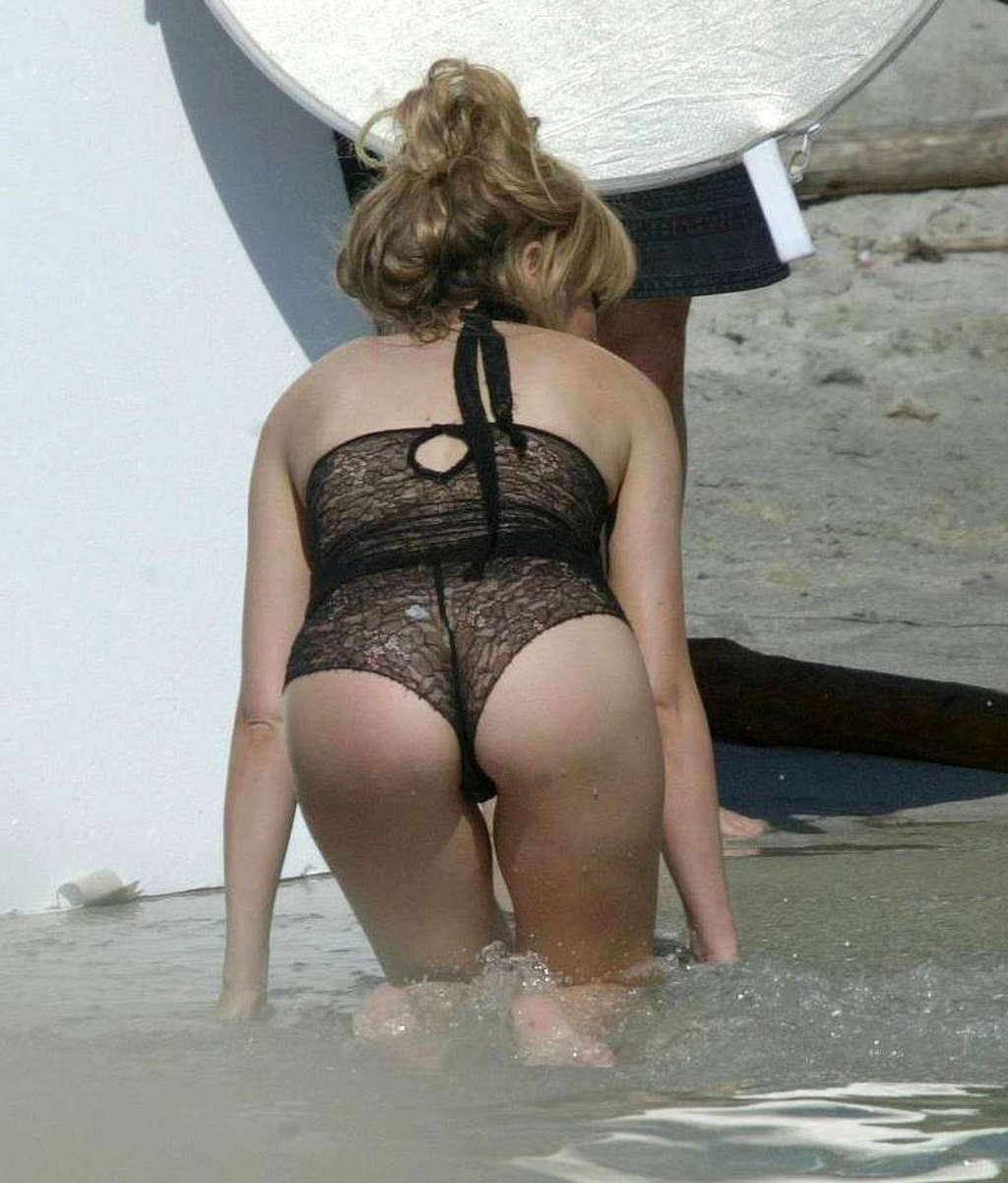Kylie Minogue showing hot body and extremely sexy ass in thong #75363485