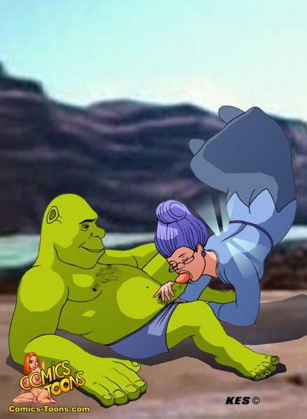 Increíbles ilustraciones de aventuras de shrek porno 
 #69718089