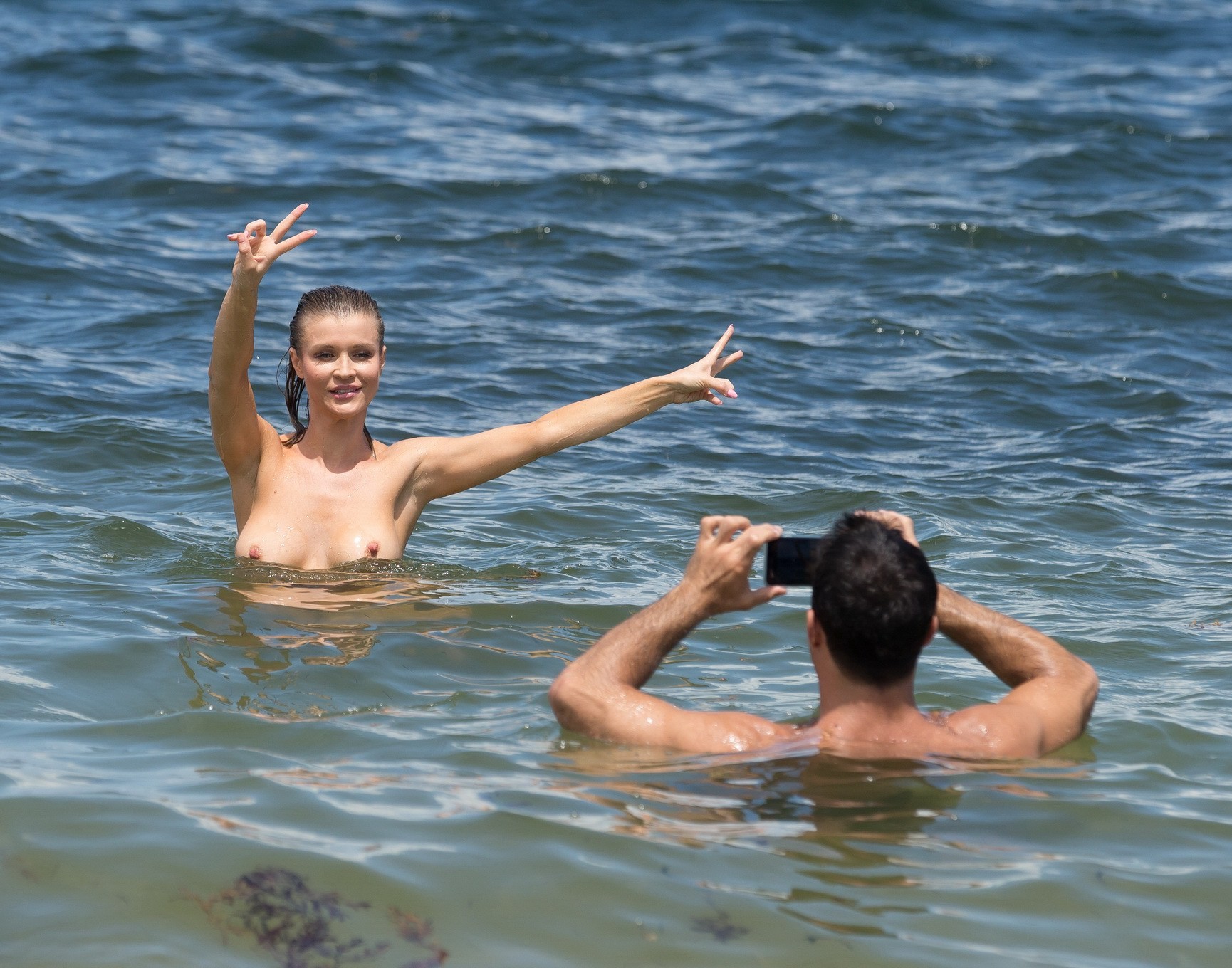Joanna Krupa caught topless and fucking hard at the beach in Miami #75161661