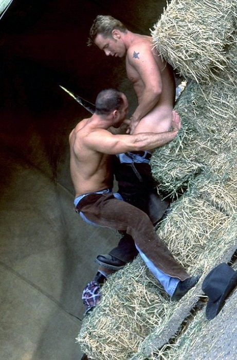 Bear and smooth hunks enjoy fucking and cumming in the hayloft #76930149