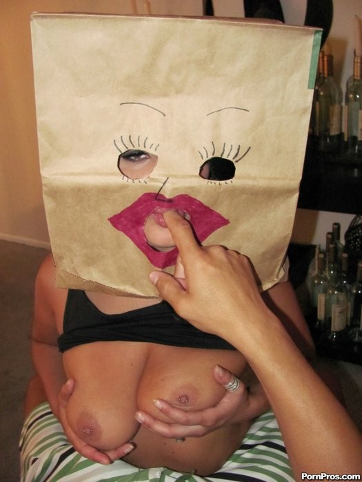 Creepy Bag Face Girl #73243068