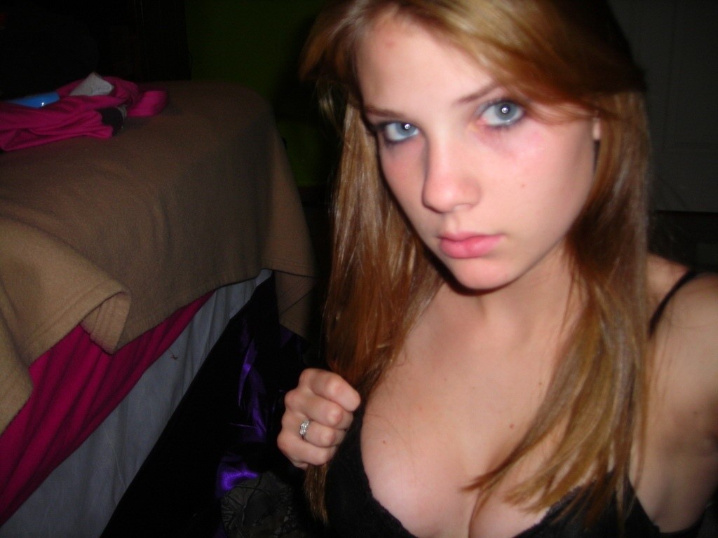 Blonde haired busty teen #68241578