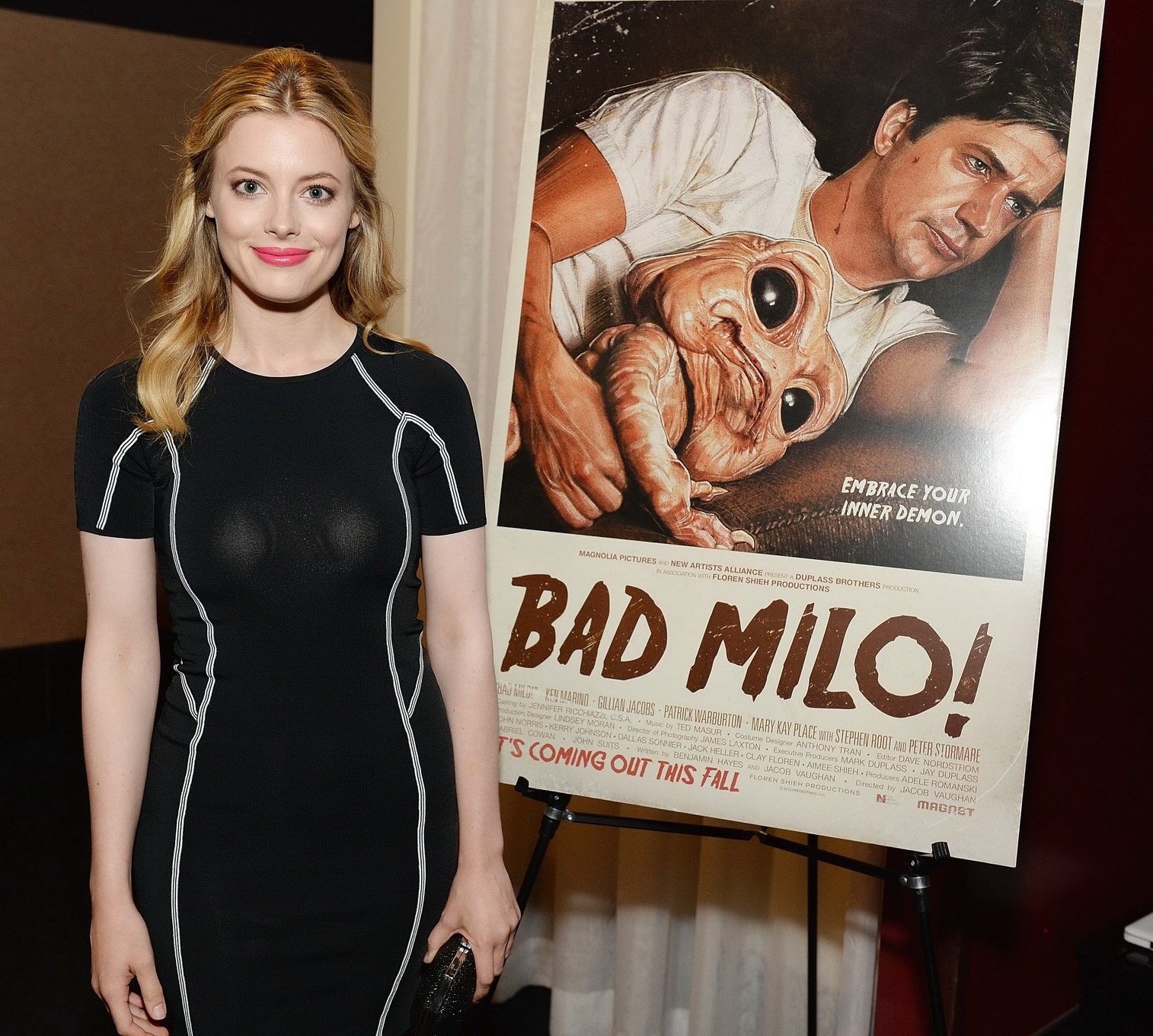 Gillian Jacobs see through to bra at the 'Bad Milo' premiere in Hollywood #75220087