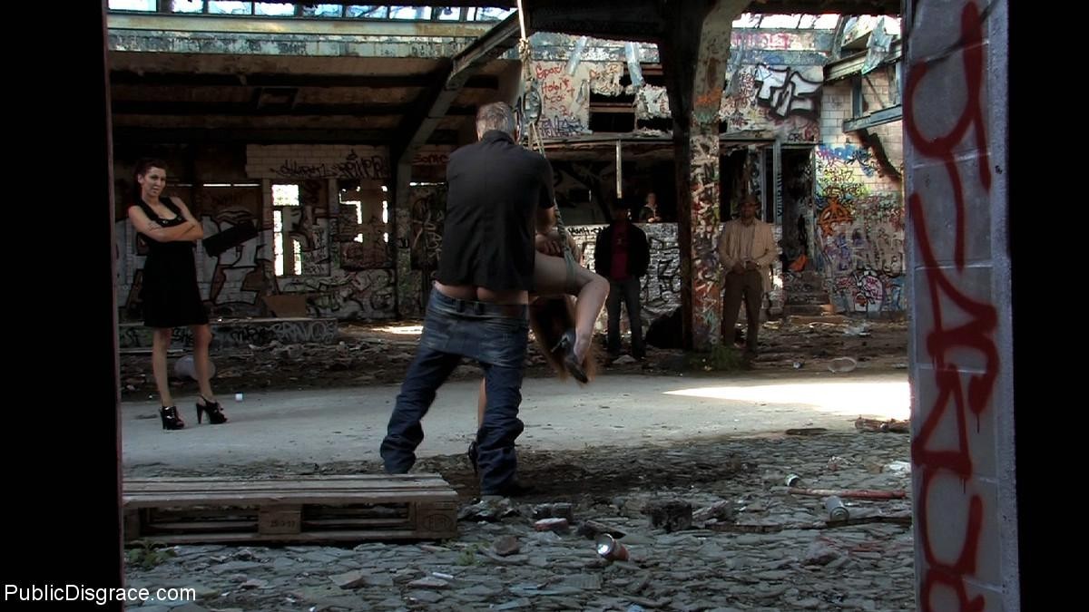 Harmony Rose is bound and naked at famous monuments #67525225