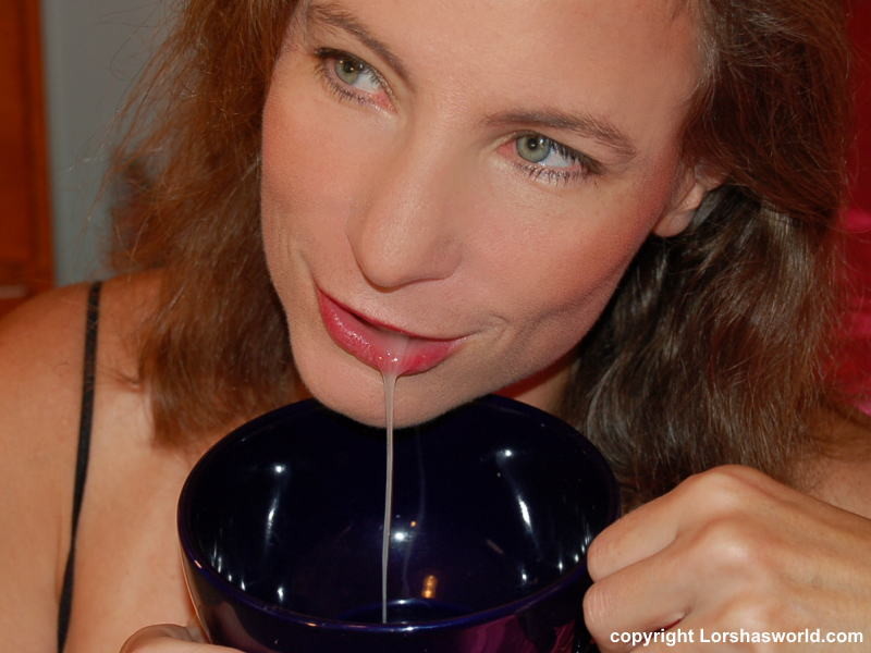 Lorsha enjoys this creamy cup swallow #75880005