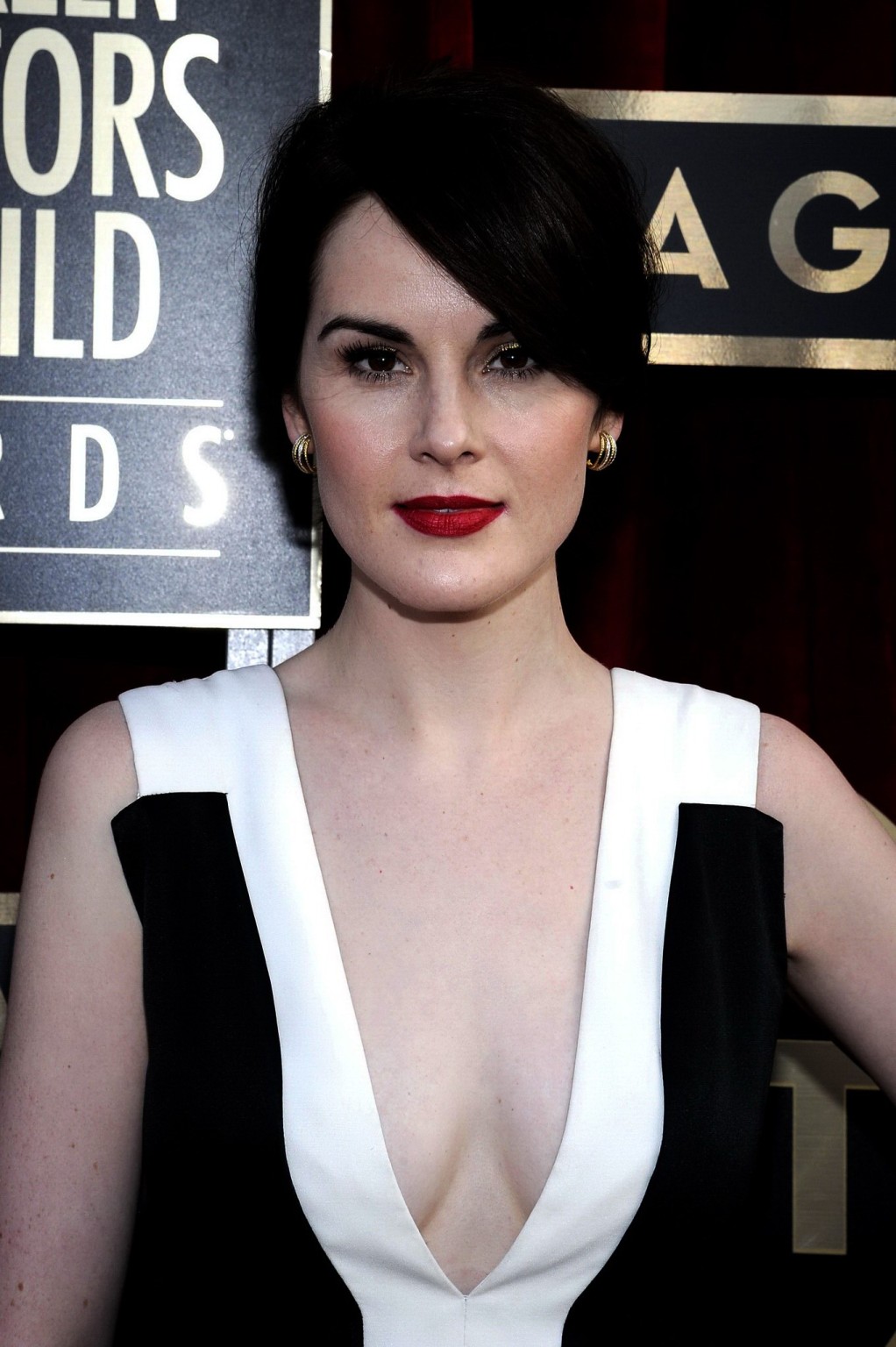 Michelle Dockery zeigt ein großes Dekolleté bei den 20. jährlichen Sag Awards in La
 #75207168