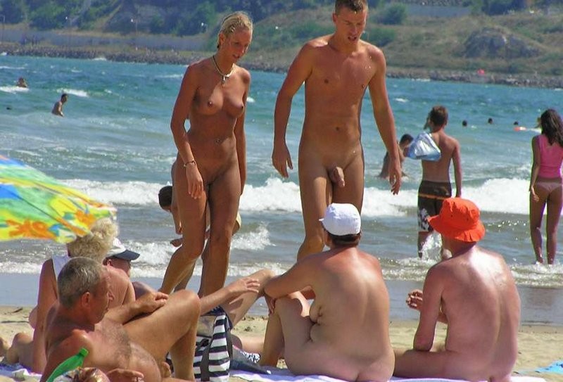 Amazing young nudists touch each other's bodies #72249001