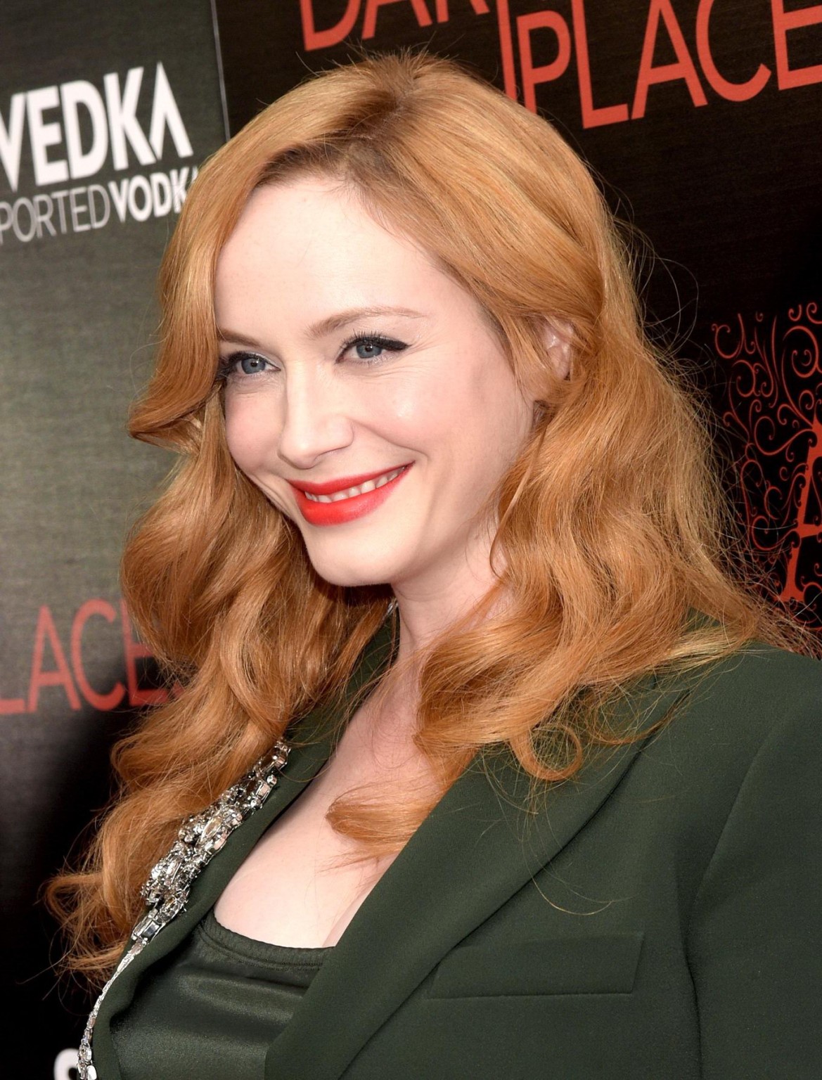 Christina Hendricks showing cleavage at the premiere #75157068