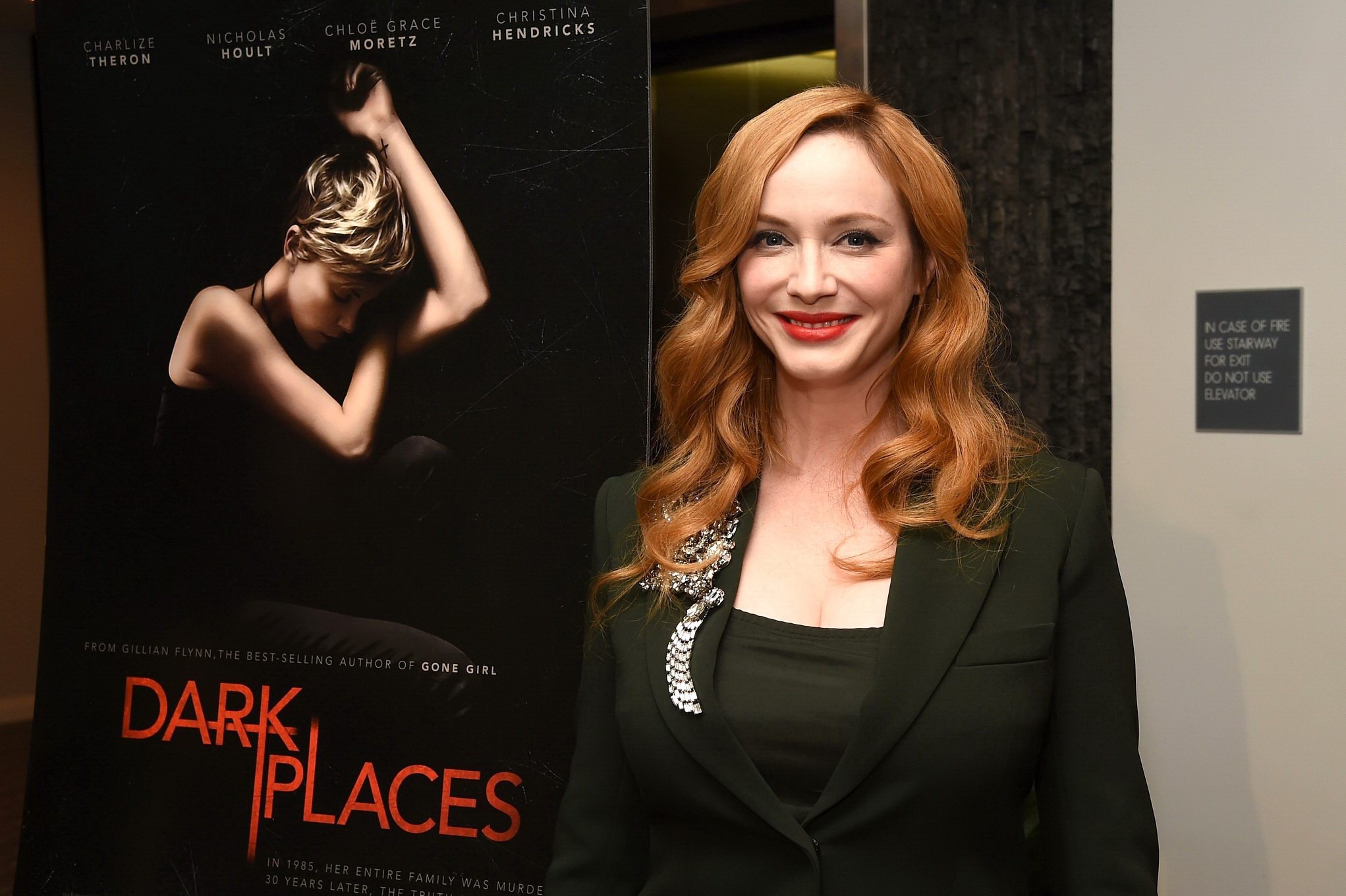 Christina Hendricks showing cleavage at the premiere #75157176