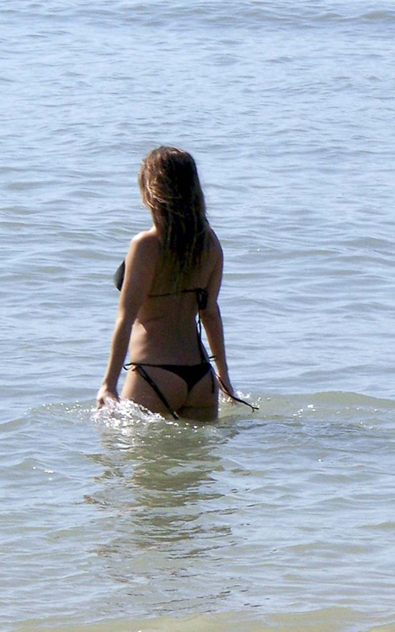 Stacy Fergie Ferguson exposing sexy body and hot ass in thong on beach #75308699