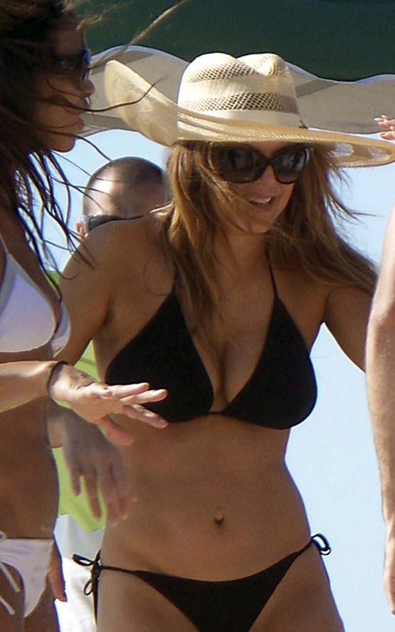 Stacy Fergie Ferguson exposing sexy body and hot ass in thong on beach #75308747