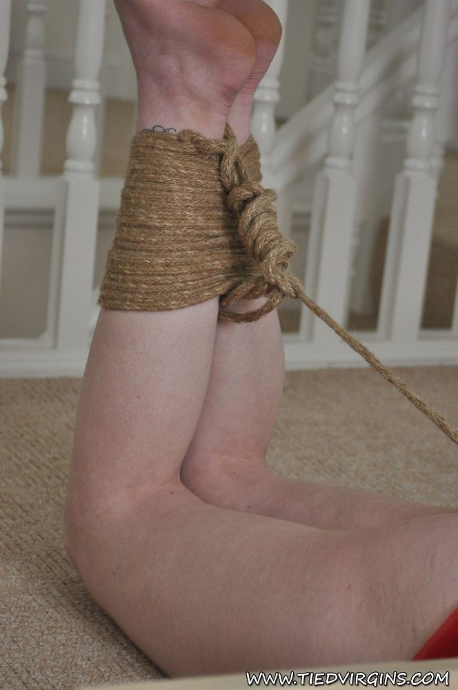 Tied Virgin Raven bound with rope and gagged #71512081