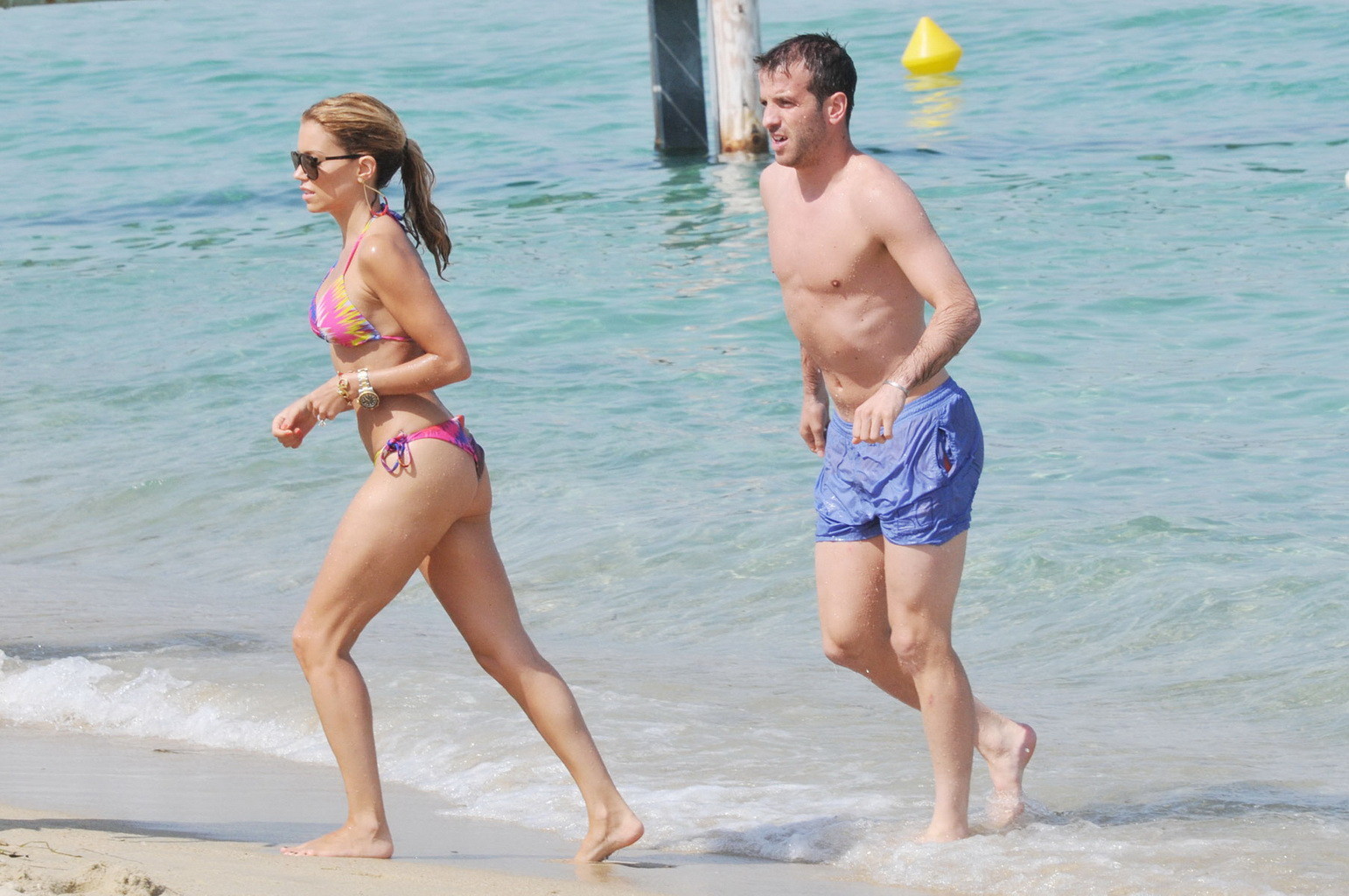 Sylvie van der Vaart looks hot wearing two skimpy bikini sets at the beach in St #75222573
