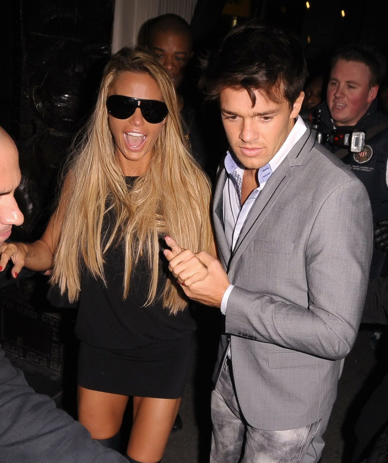 Katie price flashing her panties outside mahiki night club
 #75312233