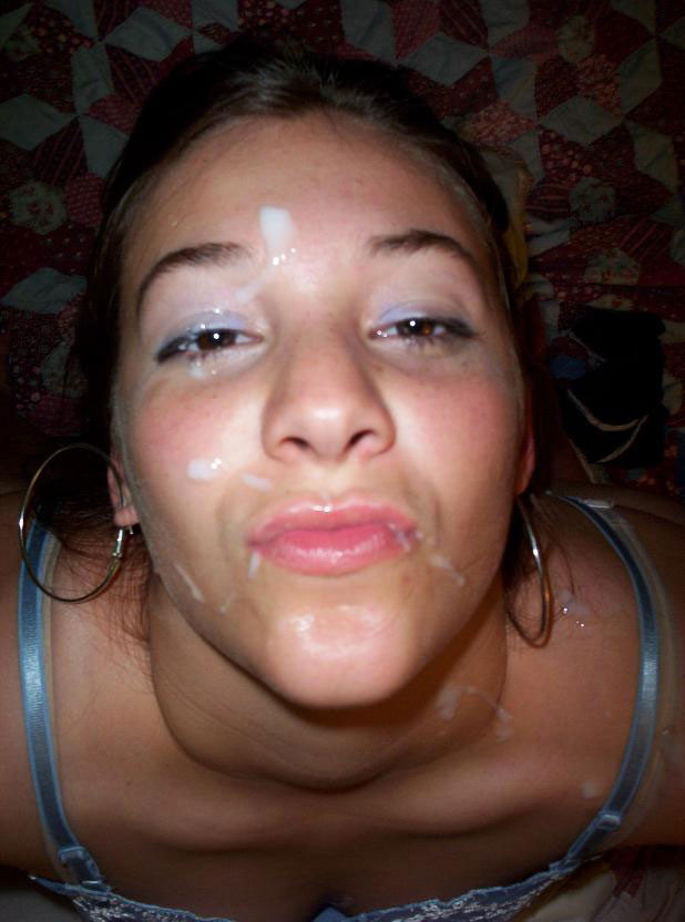 Amateur teen girlfriend Paula in homemade facial cumshot photoz #75975221