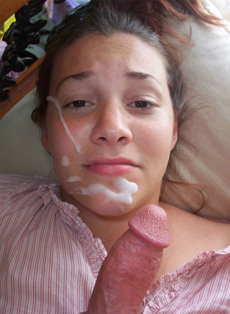 Amateur teen girlfriend Paula in homemade facial cumshot photoz #75975242