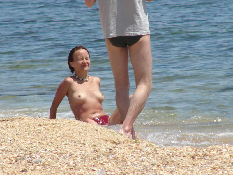Massive boob and trim teen nudists lay out in the solar #72248464