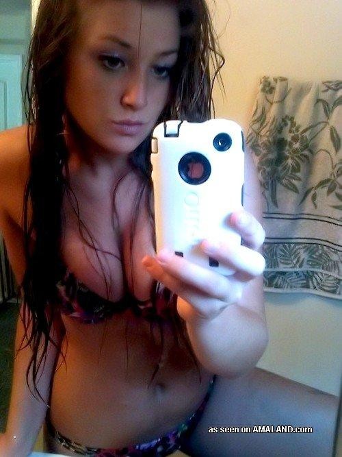 Amateur naughty girlfriends posing sexy in hot selfpics #75694015