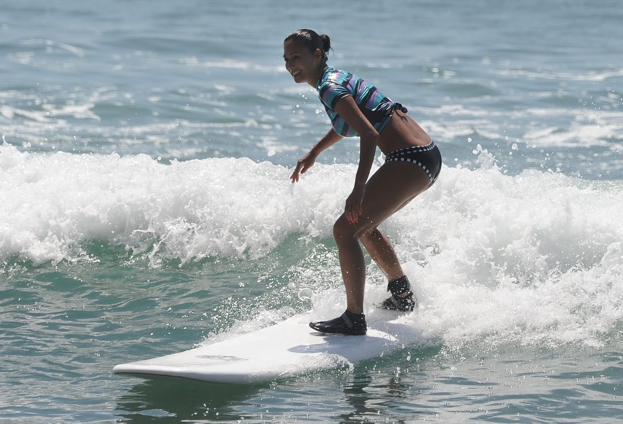 Nicole scherzinger in bikini all'evento oakley 'learn to ride' surf
 #75258070