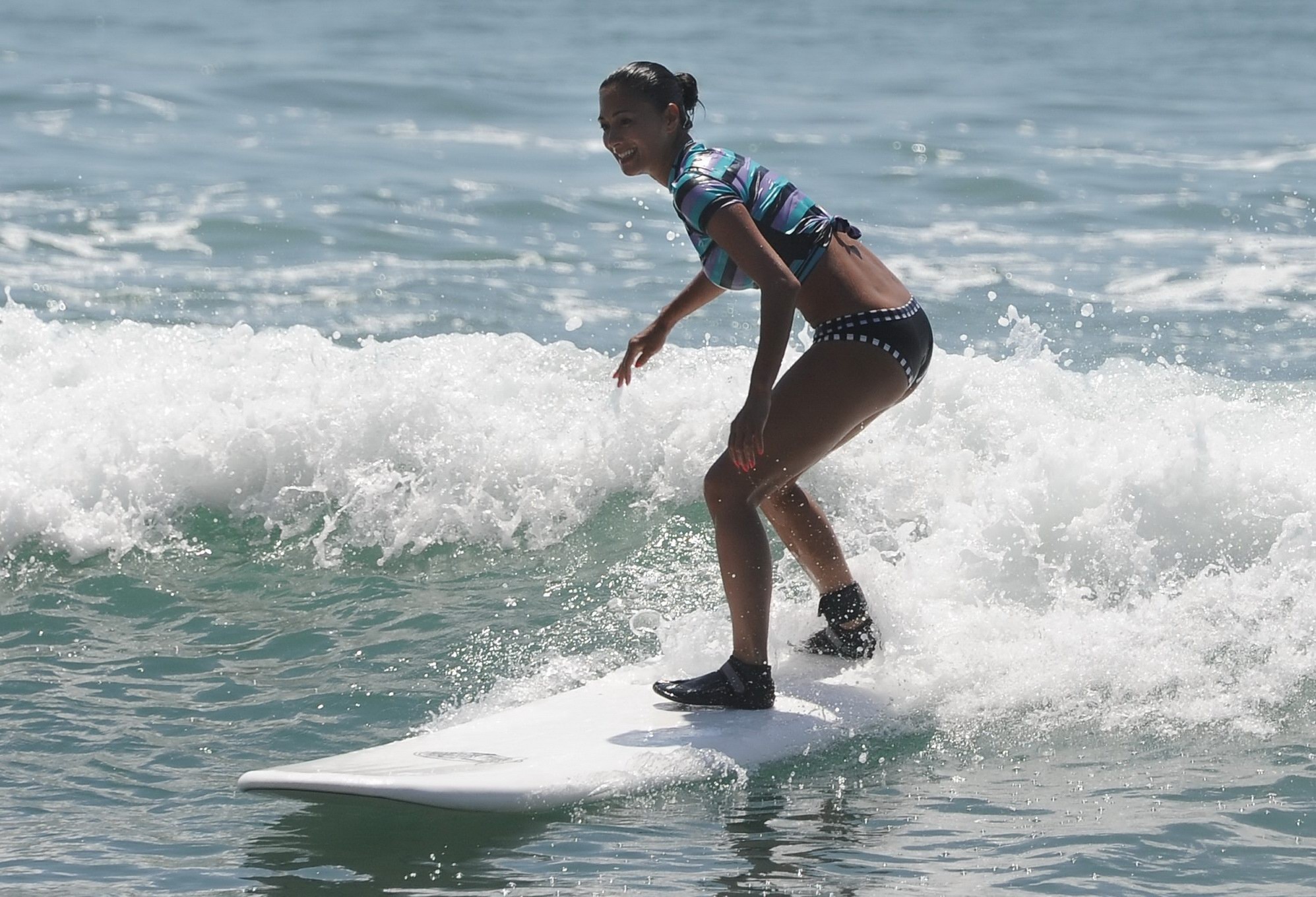 Nicole Scherzinger in bikini at Oakley 'Learn to Ride' surf event #75258070