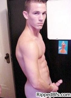 Dude gets topless showing off his muscles and six pack abs #76939069