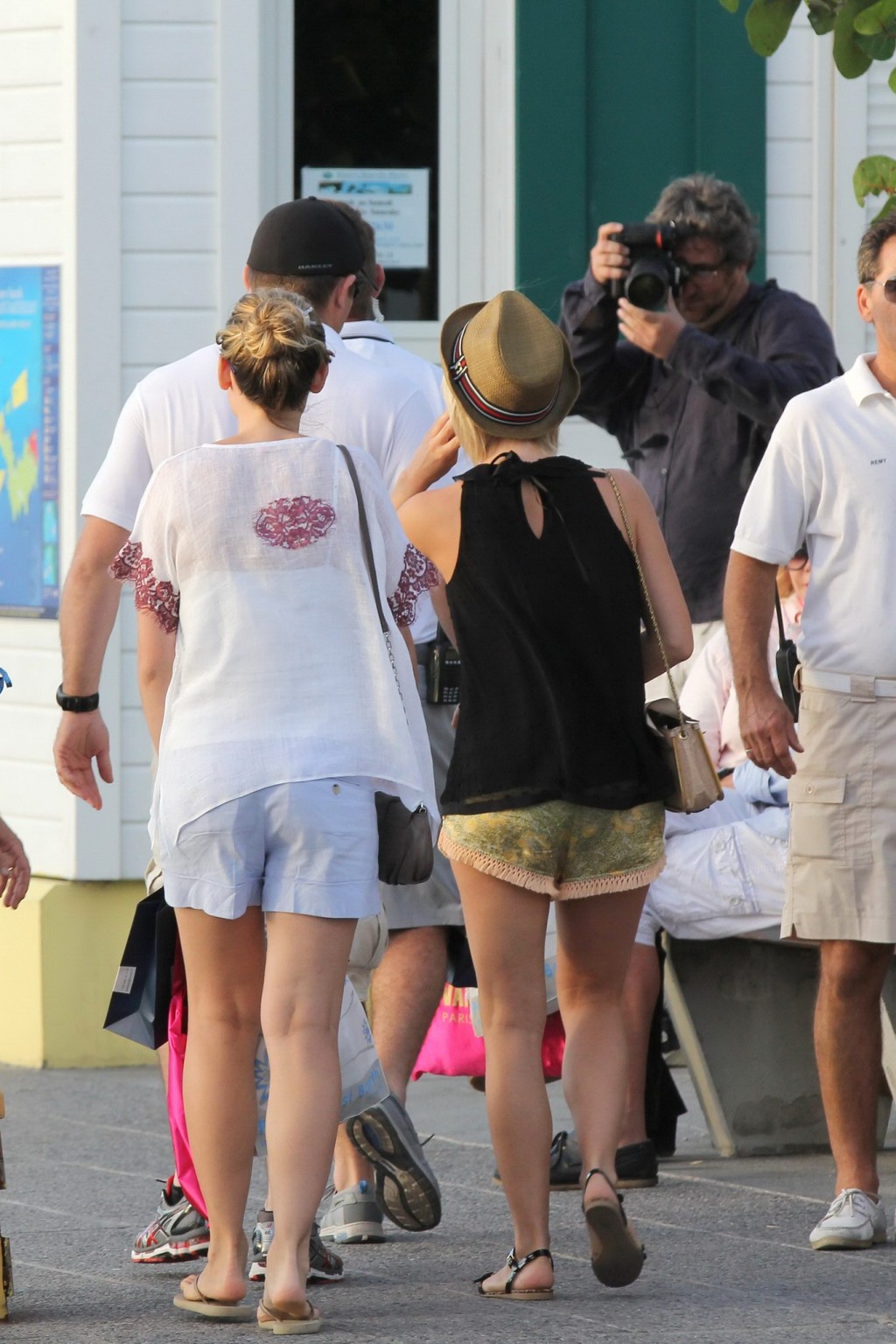 Julianne Hough wearing skimpy shorts  overall top while on vacation in St Barts #75244623
