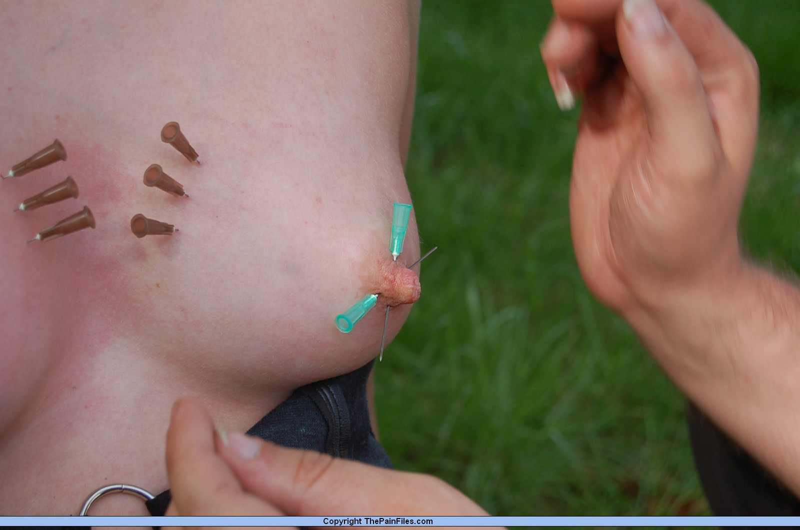 British slavegirl Chaos in needle soreness outside #72204619