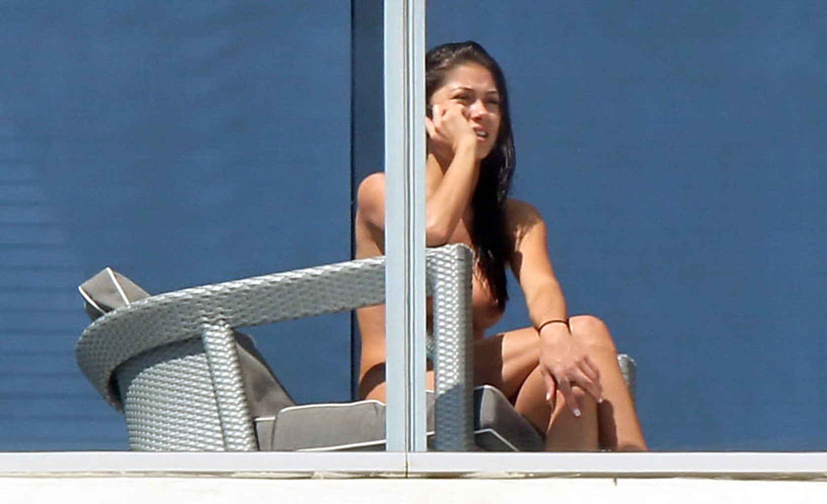Arianny Celeste caught fully nude on a balcony of her hotel in Miami #75273389