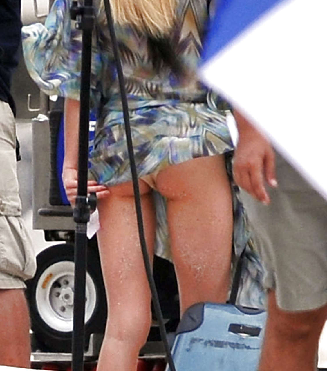 Rachael Taylor showing her ass upskirt and in see thru dress paparazzi pictures #75288483