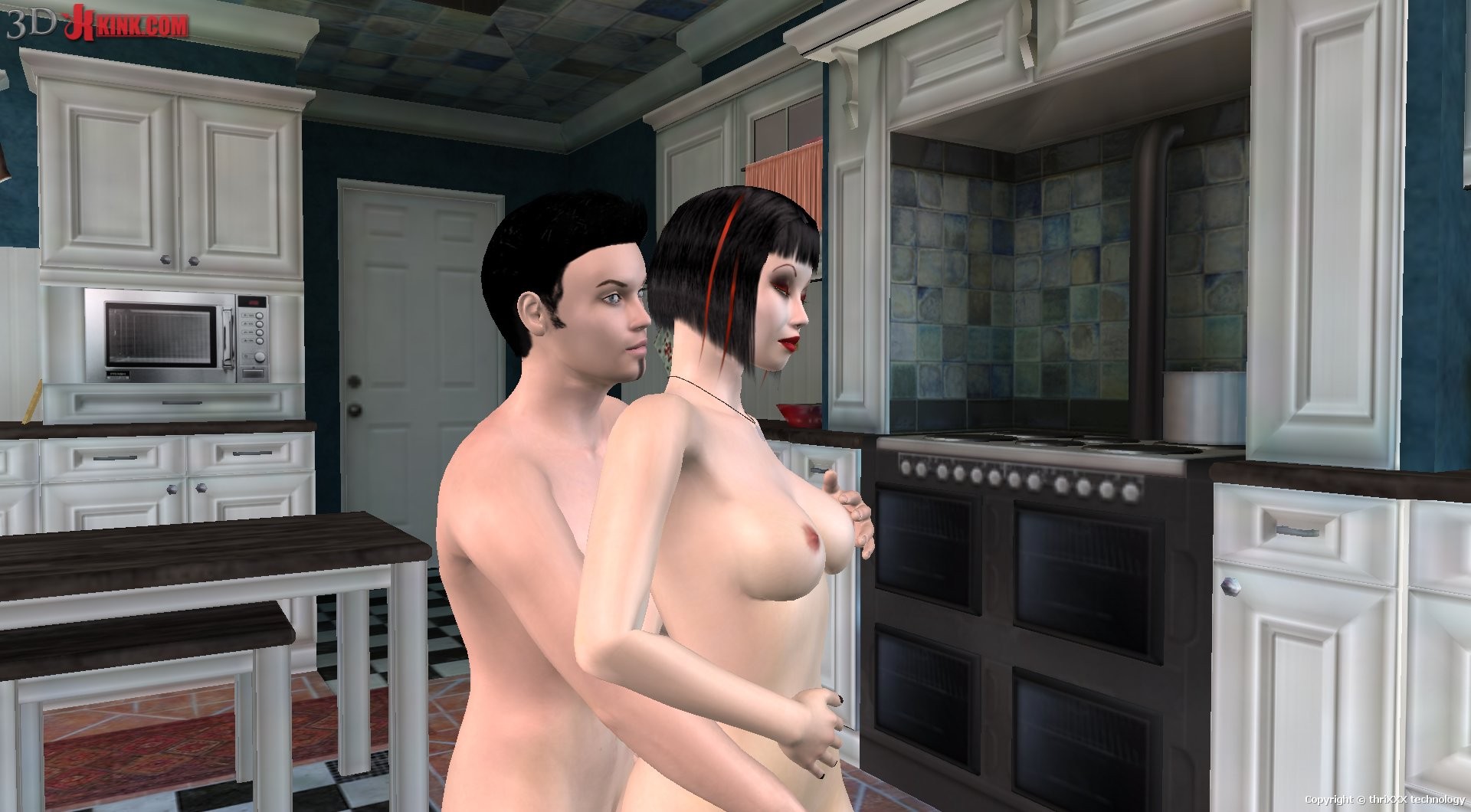 Une action bdsm chaude créée dans un jeu de sexe virtuel fétichiste en 3D !
 #69356084