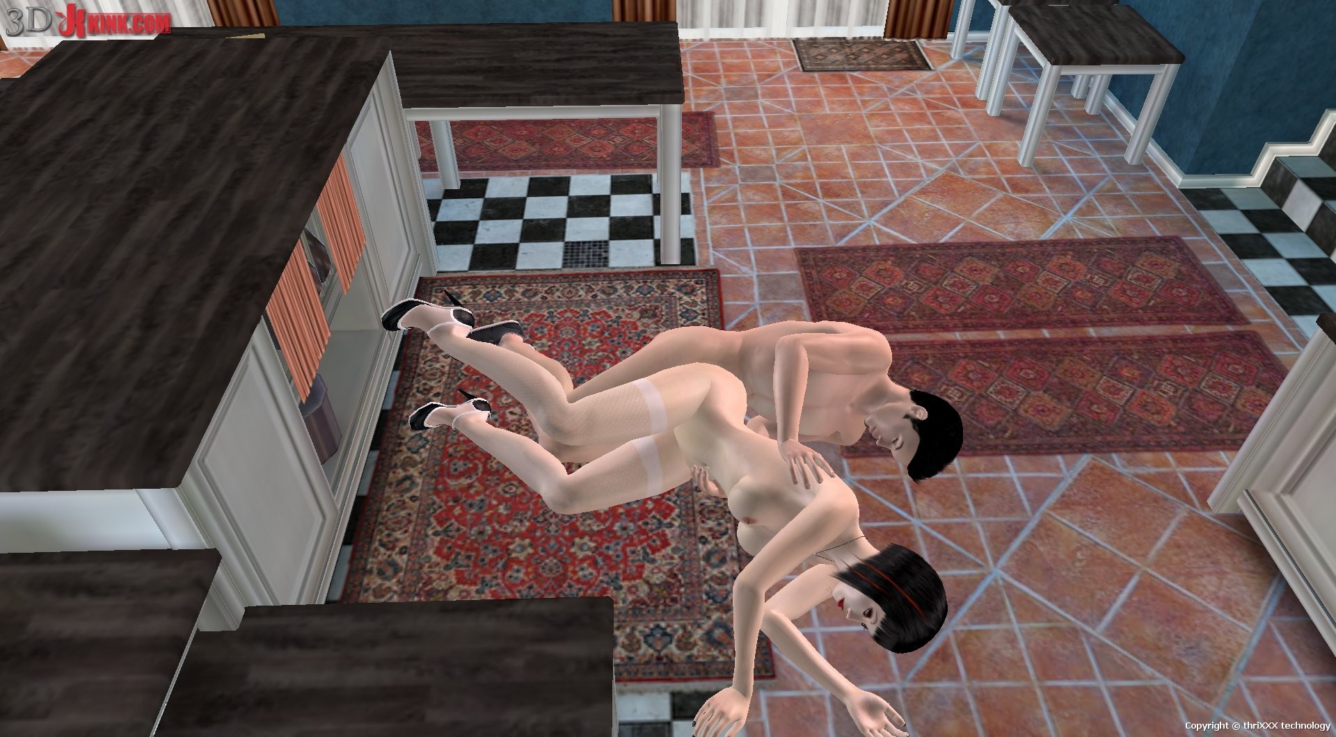 Une action bdsm chaude créée dans un jeu de sexe virtuel fétichiste en 3D !
 #69356229