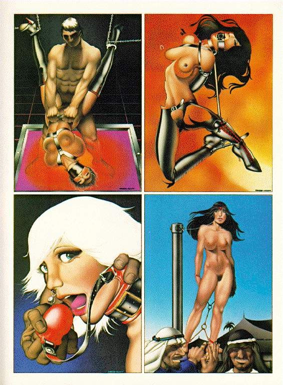 beautiful women in vintage sexual bondage painful artworks #69664911