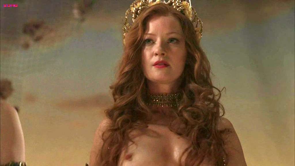 Gretchen Mol exposing her nice huge boobs with other girls in nude movie scene #75329988