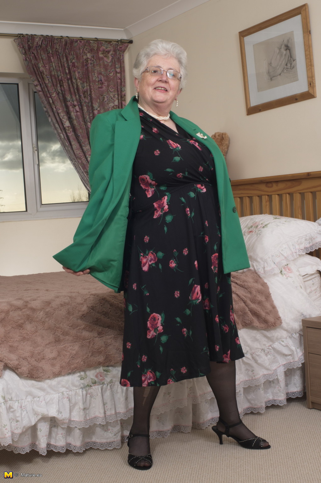 British granny playing with her voluptous body #67437021