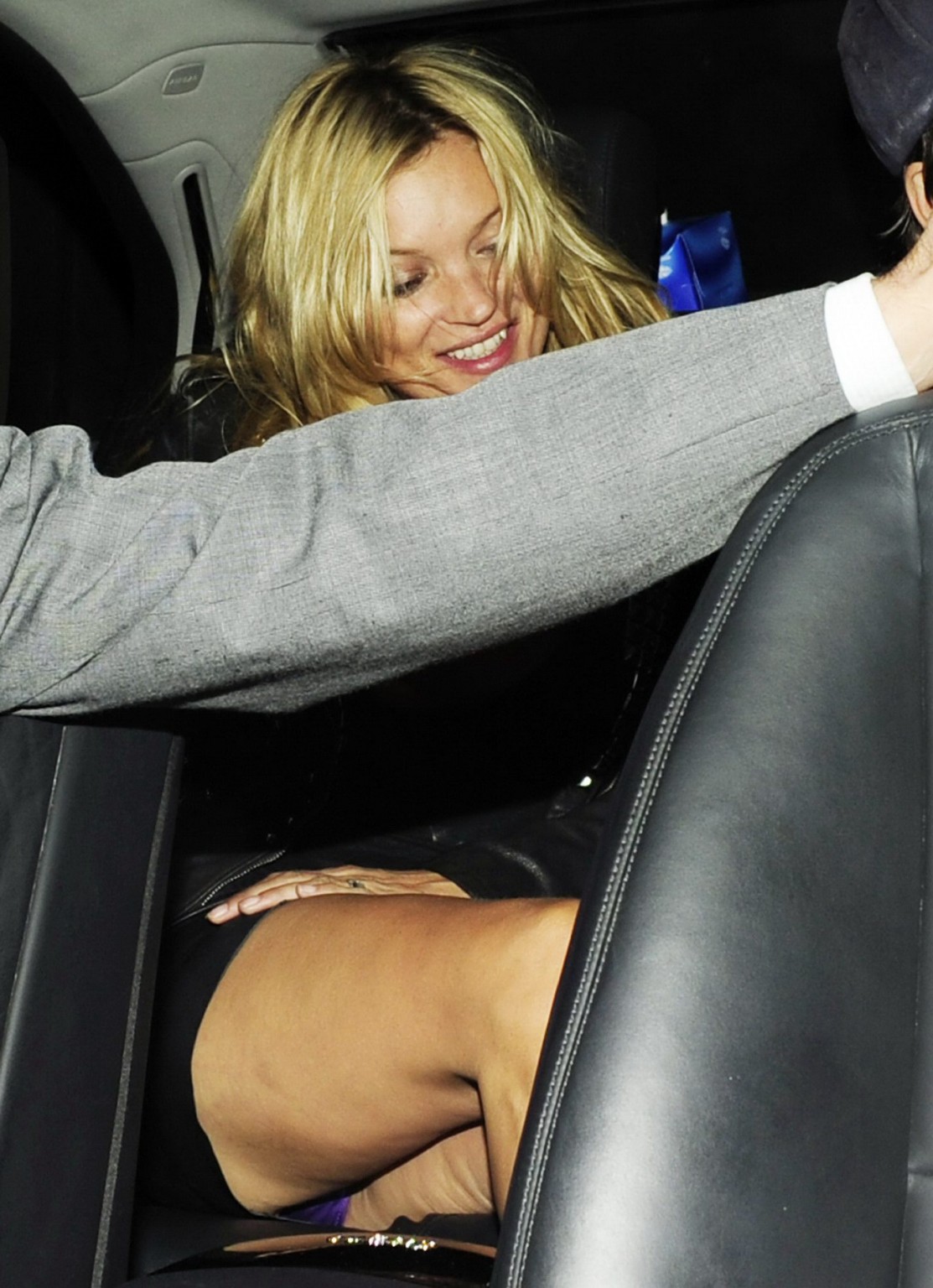 Kate Moss nip-slip  upskirt leaving Lady Gaga's private party in London #75304371