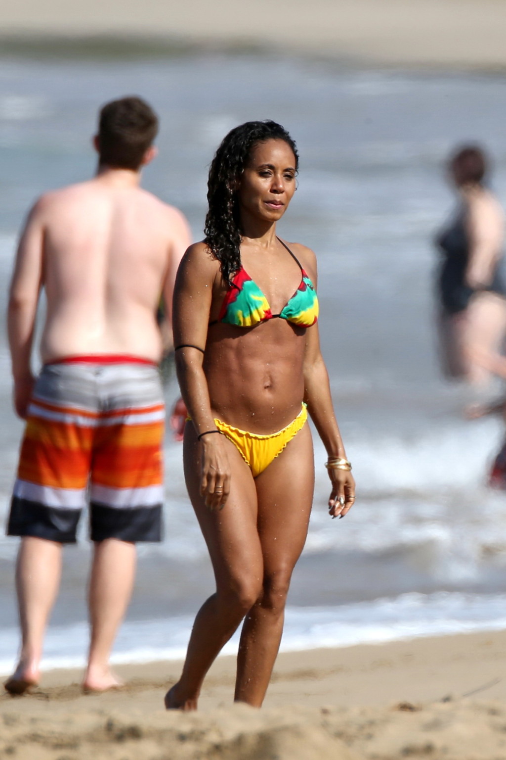 Jada Pinkett Smith shows off her booty wearing bikini on a Hawaiian beach #75176379