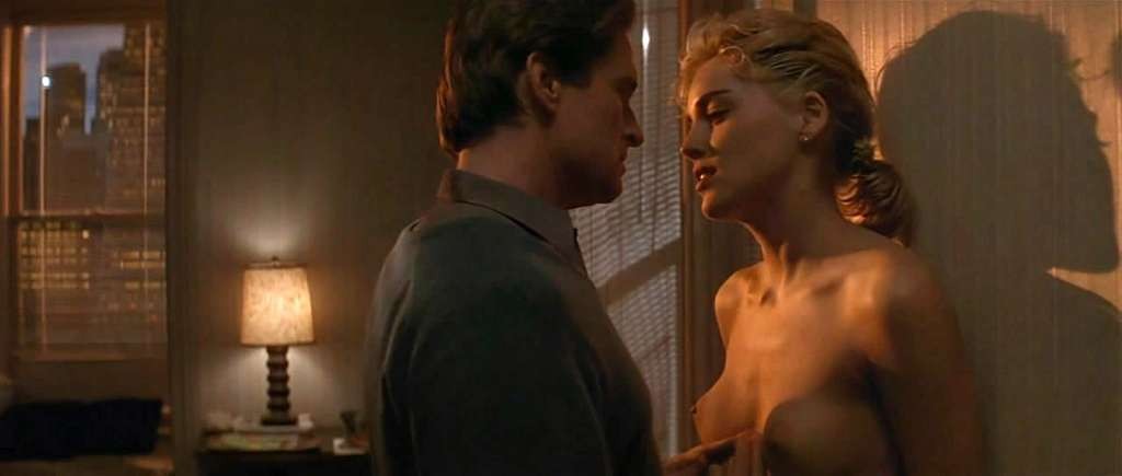 Sharon Stone exposing her perky boobs and fucking hard with guy in nude movie sc #75328567