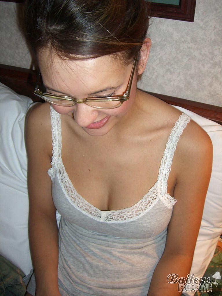 Real amateur teen girl with glasses #77185766