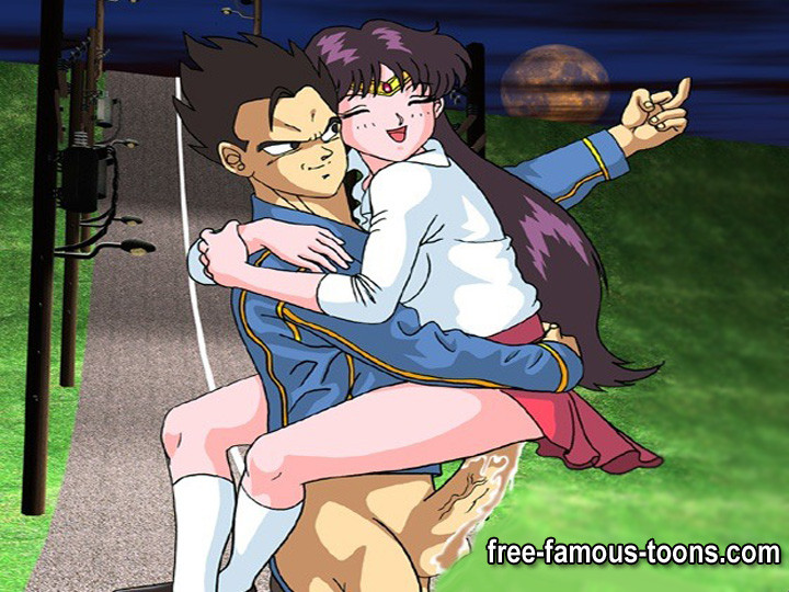 Sailormoon and Dragonball anime hentai cartoon orgy #69331548
