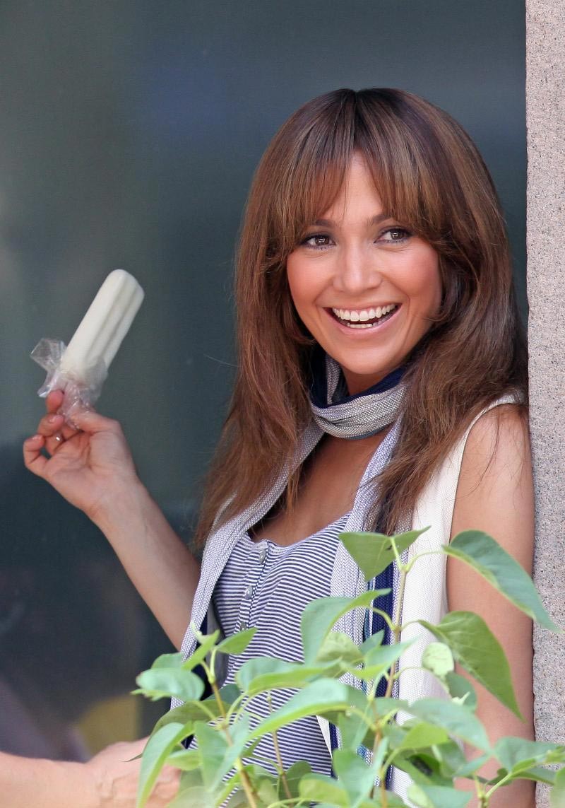 Jennifer Lopez licking icecream and nice see thru #75387813