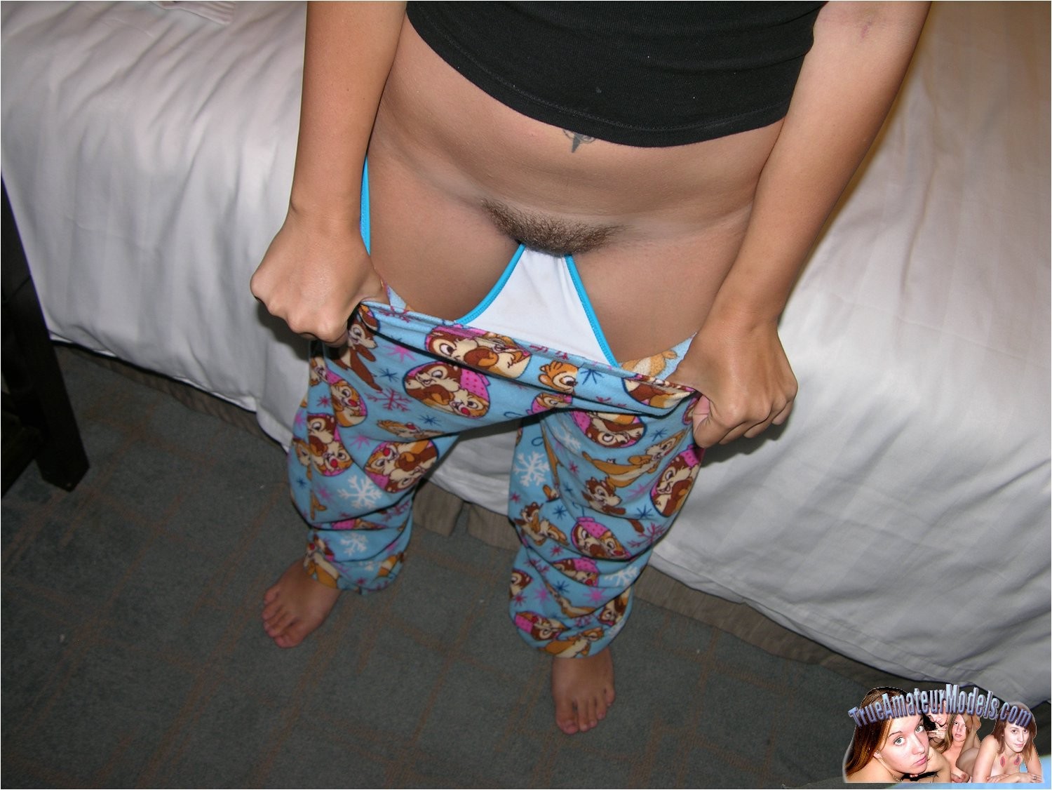 Amateur Freckled Face Teen Strips Out Of Her Pajamas #67306192